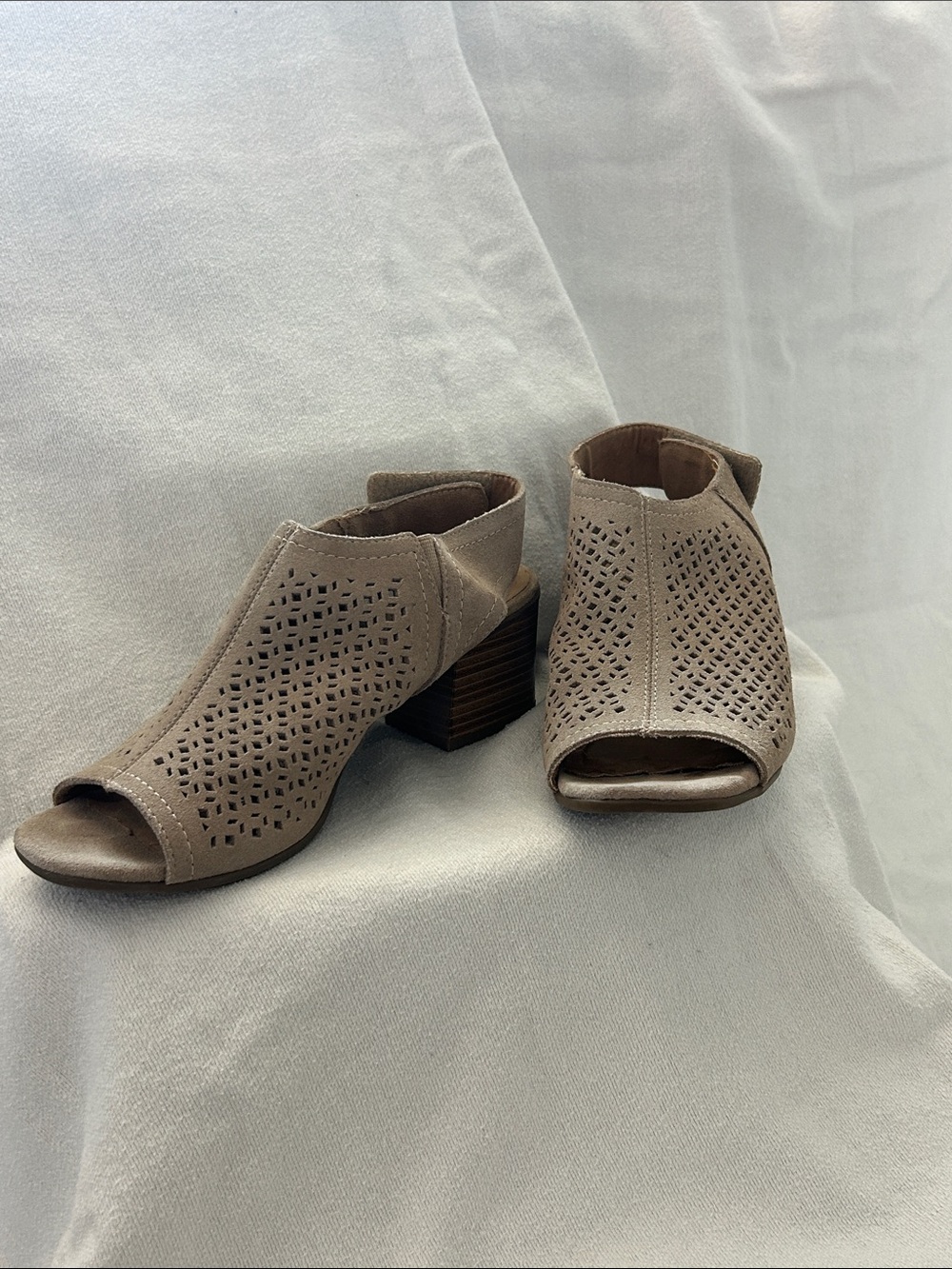 Beige Sandal Heels